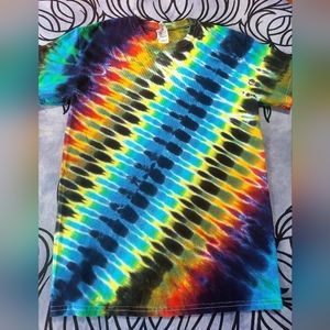 Tie Dye T-Shirt Mens Small Handmade Hand Dyed Art Shirt
